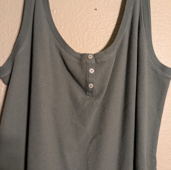 Victoria Secret Scoop Neck Sleeveless Dress in Gray Green Size Xl - Picture 3 of 5